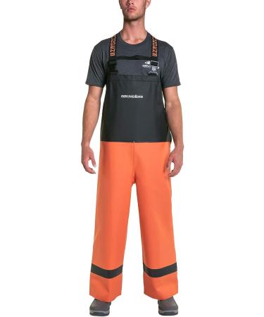 Grundns Men's Balder 504 Commercial Fishing Bib Pants - Medium, Orange - Buy Online on GoSupps.com