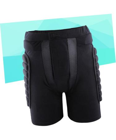 Besportble 3D Padded Shorts for Skiing Skating & Hockey - Black Short Pants for Ultimate Comfort - Buy Online on GoSupps.com