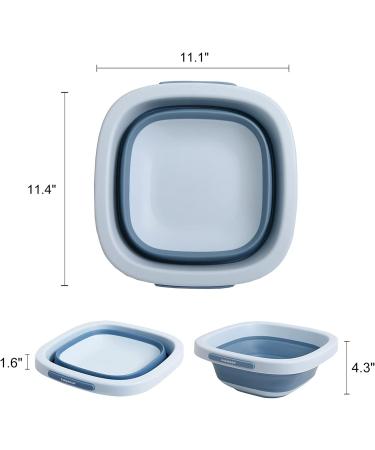 Babyhood Collapsible Wash Basin for Kids & Babies - Lightweight Portable Folding Basin for Baby Bottles, Breast Pump Parts - Ideal for Home, Kitchen, Camping - 2021 Blue - Buy Online on GoSupps.com