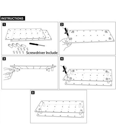 Sadkyer 2 Pack Acrylic 21 Holes Pacifier Holder | Perfect for Wedding & Birthday Parties - International Shipping Available - Buy Online on GoSupps.com