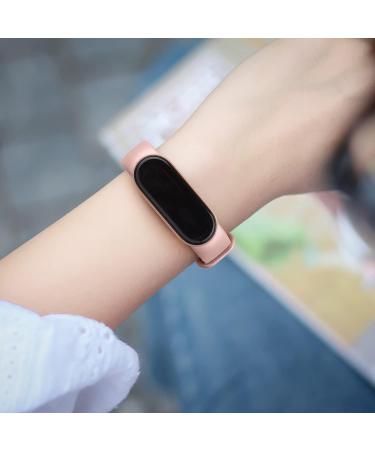 4 PACK Bands Replacement for Amazfit Band 5 Replacement Strap Compatible with Amazfit Band 5 Silicone Sport Strap Wristband Watchband Accessories Black+White+Gold+RoseGold - Buy Online on GoSupps.com