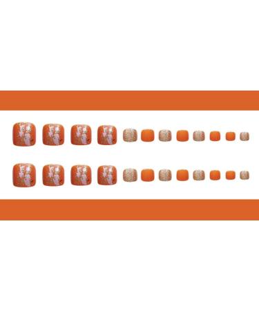 HUJL Artificial Nails | Acrylic & Square Toenails in Vibrant Dragon Colors for Girls - Shop Internationally! - Buy Online on GoSupps.com