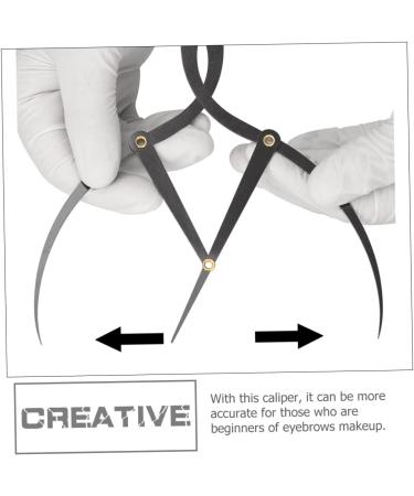 FOMIYES Tool Balance Caliper Ruler Eyebrow Grooming Ruler Eyebrow Ruler Measuring Ruler Curve Scale - Buy Online on GoSupps.com