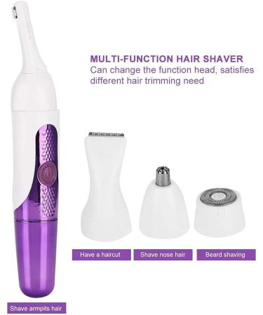 Buy Multifunctional Portable Eyebrow Shaper & Trimmer Kit - Ear & Nose Hair Clipper with Stainless Steel Cutter for Easy Grooming - Buy Online on GoSupps.com