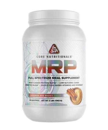 Core Nutritionals Platinum MRP Full Spectrum Meal Replacement Sustained Release for All Day Amino Acid Support 27G Protein 20 Servings (Cinnamon and Brown Sugar)