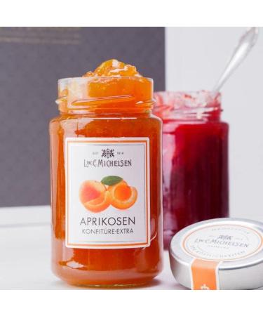 L.W.C. Michelsen Apricot Jam Extra (280g) - Sweet & Juicy All-Natural Aromatic Spreading for Breakfast Lovers | International Shipping Available - Buy Online on GoSupps.com