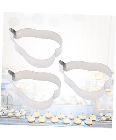 OUNONA 3 Pcs Cake Baking Molds Fondant Molds Cake Mold Cookie Mold Gummy Molds Cutting Molds Chocolate Baking Molds Biscuit DIY Baking Molds Stainless Steel Molds Dessert Fudge - Buy Online on GoSupps.com