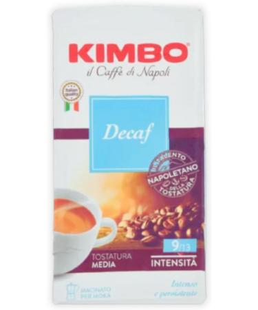 Kimbo compatible Macinato Per Moka Decaffeinated Espresso coffee - Medium Roasted - Decaf Ground Coffee Imported From Italy (4x250g Decaff) - Buy Online on GoSupps.com