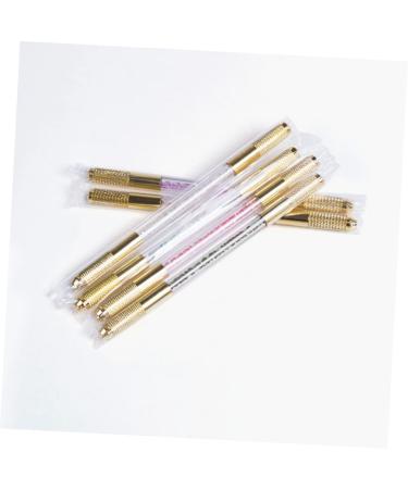 Mikinona Embroidery Pencil Eyebrow Pencil Embroidery Tools Eyebrow Marker Pen Beauty Pen Double Head Suite 13.5x0.8cm Black - Buy Online on GoSupps.com