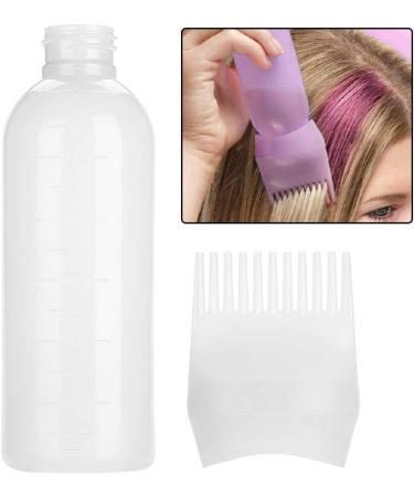 Root Comb Applicator Bottle Hair Dye Bottle for Hair Dye Bottle Applicator Brush with Graduated Scale(3 colors for your choice)(White) - Buy Online on GoSupps.com