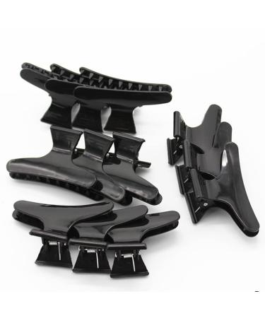 Yarlung 48 Pack Butterfly Hair Clamps - Salon Hair Clips for Styling, Sectioning, Cutting, Coloring - Black - Buy Online on GoSupps.com