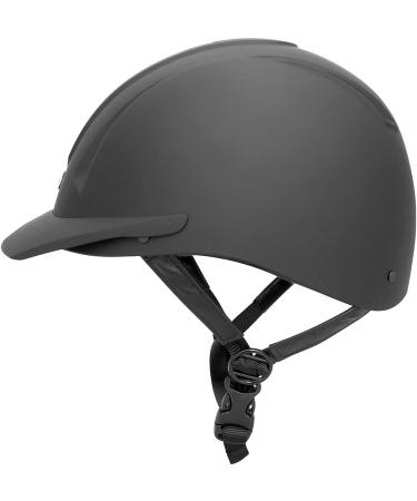 IRH Equi-Pro Matte Black Equestrian Helmet - Medium/Large (6 7/8) | Rear Side Ventilation & Washable | Horseback Riding Safety Gear - Buy Online on GoSupps.com
