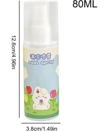 Cool Down Spray | 80ml Body Cool Down Spray - Refreshing Protective Skin-friendly Spray Instantly Reduce Temperature Small And Lightweight Spray For Face And Body rabbit - Buy Online on GoSupps.com