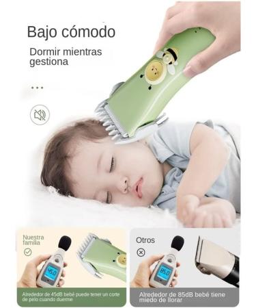 JKYYDS Baby Hair Clipper Set - Electric Shaver for Newborns & Children - Lanugo Removal Tool (Abeja Verde Color) - 4 Piece Set - Buy Online on GoSupps.com