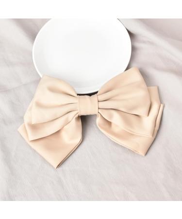 Bowknot Hair Clip for Women Girls Vintage Barrette Hair Clips for Women Bowknot Alloy Hair Clips for Teen Girls Bow Knot Hair Clip for Thick Fine Hair Accessories Ornaments for Girls Women Light apricot - Buy Online on GoSupps.com
