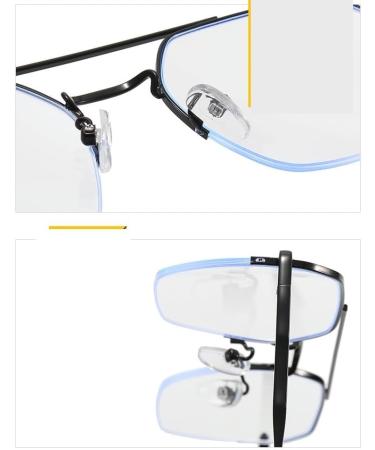 Fuqinqingoz Oversized Pilot Reading Glasses - Anti-Blue Light Fatigue Relief Fashionable Computer Readers (C4 +200) - Buy Online on GoSupps.com
