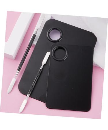 STOBOK 4 Pcs Empty Makeup Palette - Paint Mixing & Makeup Mixing Tool - Essential Nail Kit for Foundation & Color Mixing (Black 11.5x7.5cm - Buy Online on GoSupps.com