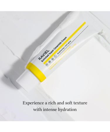 RAVIEL Enriched Super Ceramide Cream Radiance Boosting Deep Hydration & Tone Enhancing Moisturizer with Niacinamide & Hyaluronic Acid for Dull Uneven Skin Korean Skincare 50ml (1.69 fl oz) - Buy Online on GoSupps.com