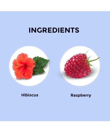 BLUE TEA - Hibiscus Raspberry Herbal Tea - 18 Tea Bags || CAFFEINE FREE || Christmas Tea Gifts | Vegan - Gluten Free - Non-GMO | Eco-Conscious Tin Packaging - Buy Online on GoSupps.com