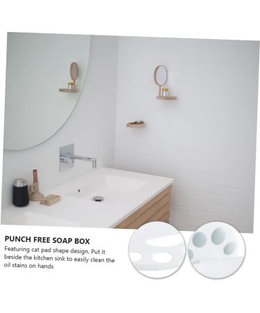 Amosfun 2 Pcs Box Soap Box Soap Rack Shower Soap Holder Shower Basket Soap Dish Soap Storage Soap Holder Bathroom Soap Draining Dish Hygiene Plastic Storage Rack White Wall-mounted - Buy Online on GoSupps.com