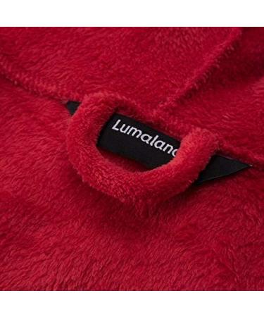 Buy Lumaland Luxury Microfiber Bathrobe with Hood for Women & Men - Red XXL | International Shipping Available - Buy Online on GoSupps.com