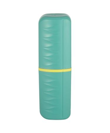 VOCOSTE Toothbrush Travel Case Plastic Lightweight Traveling Toothbrush Holders Case for Travel Business Green 2.36"x1.57"x7.87"