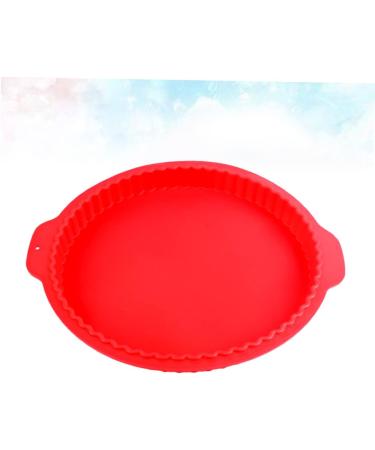 Zerodeko 1pc Muffin Top Pans for Baking Reusable Silicone Baking Cups Cookie Molds Candy Molds Non Stick Silicone Mold Fondant Mold Hand Mold Circle Cookie Cutters Gummy Mold Cake Chocolate 31 X28.5CM Red - Buy Online on GoSupps.com