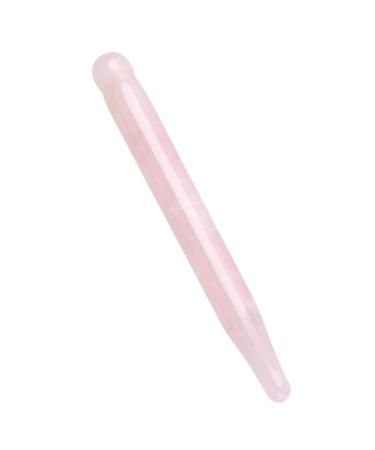 Crystal massage tab crystal-jade scraping massage tool rose quartz acupress stand for the treatment of trigger points on the face and body (rose quartz)