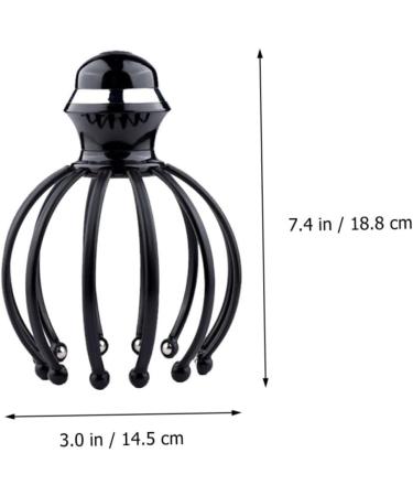 Minkissy 1stk Head Massage Device - Manual Scalp & Back Massager Scalp Scratching Tool 18x14.5cm Black - Ultimate Relaxation - Buy Online on GoSupps.com