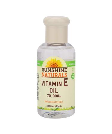 Vitamin E Essence Oil Moisturizing Skin Oil Face Nourishing Gentle Oil for Skin Face Body 75ml (Green Bottle)