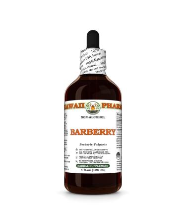 Hawaii Pharm Barberry Alcohol-Free Extract Glycerite for Heart Function Support Promotes Circulation Aids Detox and Digestion Supports Women s Wellness - 4 fl.oz 4 Fl Oz (Pack of 1)