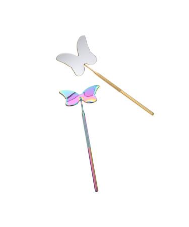 Beavorty 6 Pcs Eyelash Inspection Mirror Handheld Eyelashes Mirror Makeup Gadgets Eyelash Extension Mirror Beauty Lash Tool Eyelash Extensions Mirror Rectangle Stainless Steel Mirror Image