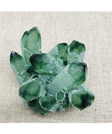 Natural Crystal Rough Natural Crystal Natural Green Ghost Phantom Quartz Crystal Cluster Rock Stones and Crystals Specimen Home Decor