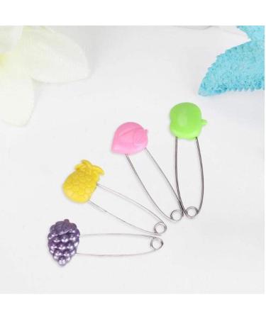 Culer 4pcs Nappy Pins - Plastic Head Safety Pin Clips for Cloth Diapers & Bibs | Baby & Toddler Essentials - Buy Online on GoSupps.com