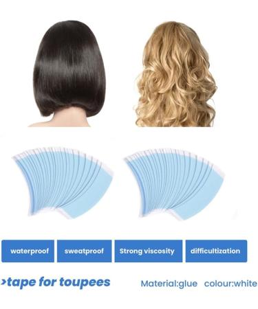 Duontyye 36Pc/Bag Fixed Wig Double Sided Tape Hair System Adhesive Extended Wig Strip Waterproof for Toupee Lace Wig Film Easy to Use - Buy Online on GoSupps.com
