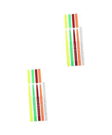 OHPHCALL 10 Pcs Halloween Paint Pen Eyeliner Pen Women Makeup Tool Fluorescence Liner Eye Liner Plastic 12.00X0.80X0.80CMx2pcs Assorted Colorx2pcs