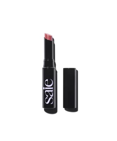 Saie Lip Blur Soft Matte Lipstick - Long Lasting Lipstick with Hydrating Buildable Coverage - Enriched with Hyaluronic Acid + Softening Jojoba to Nourish Lips - Modern (0.07 oz) 02 - Modern