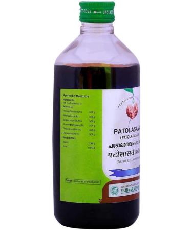 Vaidyaratnam Patolasavam 450 ml Pack of 2 Ayurvedic herbal products Ayurveda Organic products - Buy Online on GoSupps.com