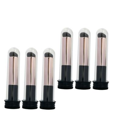 MERRYHAPY 6pcs Lip Brush Lip Balm Applicator Makeup Brush Makeup Tools Lipstick Applicator Wands Lipstick Portable Lipstick Brush Miss Major Aluminum Tube Smudge Brush