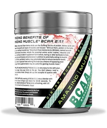 Buy BCAA 2:1:1 Amino Acids Supplement - 6000mg Per Serving 30 Servings Watermelon Flavor - International Shipping Available - Buy Online on GoSupps.com