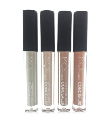 Moi Moises Fluid Concealer Concealer with brush applicator dark beige 5 ml M O I Make Up 30 g
