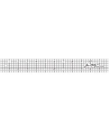 Tim Holtz Idea-ology Design Ruler - 12 Inch Clear Plastic and Metal (TH92481) - Buy Online on GoSupps.com