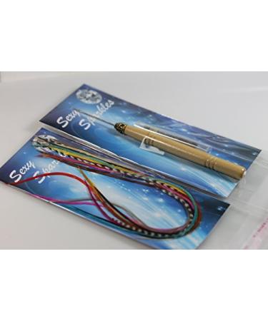 Happy Rainbow Mix Feather Extension - 8 Bonded Feathers - Buy Online on GoSupps.com