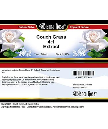 Bianca Rosa Couch Grass 4:1 Extract Salve (2 oz ZIN: 523956) - 2 Pack - Buy Online on GoSupps.com