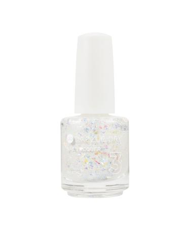Dazzle Dry Nail Lacquer (Step 3) - Cold As Ice - An iridescent white sheer glitter. (0.5 fl oz) - Buy Online on GoSupps.com