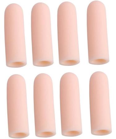 Silicone Gel Finger Cots 24 Pcs Toe Caps Thumb Protector Pain Set - Beige Invisible Toe Covers Protective Gear - Pack of 8 - Buy Online on GoSupps.com