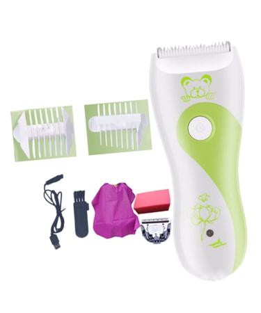 Lurrose 1set Rechargeable Trimmer Home Cape for Hairdressing Cutter Kids Infant Automatic Safe Cutting Silent Children Clipper with Mute Baby Electric Haircut Kit of Hair Clippers