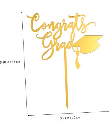 Alipis 2 Sets 12pcs 2021 Cake Insert Graduation Food Picks Congrats Cardstock Topper Grad Cupcake Toppers 2021 Graduation Decorations Ice Cream Toppers Acrylic Dessert Graduation Season - Buy Online on GoSupps.com