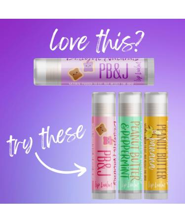 Delight Naturals PB&J Lip Balm (Grape) - Set of Three - Buy Online on GoSupps.com