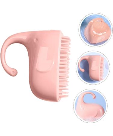 Toyvian Silicone Shampoo Brush - Infant Scalp Massager & Hair Cleaner - ABS Pink Baby Hairbrush - Buy Online on GoSupps.com